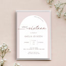 Search for simple sweet 16 invitations 16th