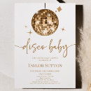 Recherche de gold baby shower invitations Minimaliste