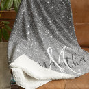 Search for glitter blankets Girly