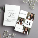 Search for photo 21st birthday invitations Typography