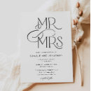 Search for mr and mrs wedding invitations Calligraphy script