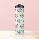 Search for conversation hearts drinkware Pattern