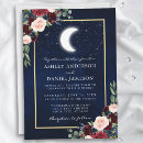 Recherche de rose bleu marine mariage invitations Cadre doré