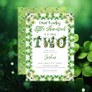 Search for irish birthday invitations Lucky little shamrock