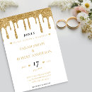 Search for gold glitter wedding invitations Modern
