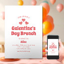Recherche de valentines day brunch invitations Typographie simple