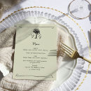 Recherche de feuille de palmier mariage menus Pour elle