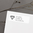 Search for diamond return address labels Girly