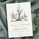 Search for desert cactus wedding invitations Boho western