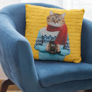 Search for vintage cat pillows For cat lovers