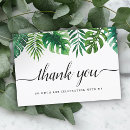 Recherche de tropical mariage remerciements cartes Simple