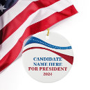 Search for president ornaments political campaign