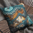 Recherche de décor abstrait coussins Turquoise