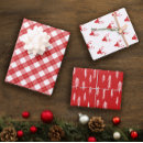 Search for red and white plaid wrapping paper Rustic