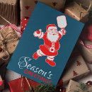 Search for pickleball christmas cards Santa