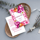 Recherche de fuchsia vœux cartes Élégant