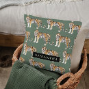 Recherche de motif tigre coussins Moderne