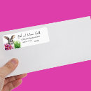 Search for pink lilies return address labels Easter