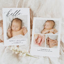 Search for birth announcement cards typography