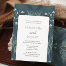 Search for blue winter wedding invitations Botanical
