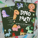 Search for dino party invitations Tyrannosaurus