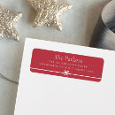Recherche de red bow return address labels Adresse de l'expéditeur