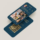Recherche de bleu royal or cartes visite Monogramme