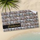 Search for black and gold beach towels Photo collage
