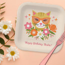 Search for cat birthday plates Cute