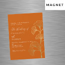 Search for burnt orange gold wedding invitations Botanical
