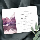 Search for rustic lavender wedding invitations Modern elegant