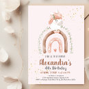 Search for magical unicorn birthday invitations Watercolor