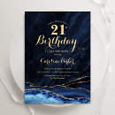 Search for blue 21st birthday invitations Geode