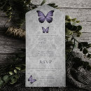 Search for purple butterfly wedding invitations Elegant