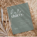 Search for hello 30 birthday invitations Thirty