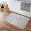 Search for metallic silver bath mats Monogrammed