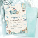 Search for airplane 1st birthday invitations Aviation