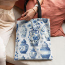 Search for traditional pattern bags Blue and white