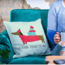 Search for dachshund christmas pillows Humour