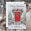 Search for red door christmas cards Snow