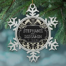Search for bride and groom ornaments Simple