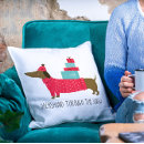 Search for dachshund christmas pillows Humour
