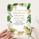 Search for gold dinosaur invitations Jungle