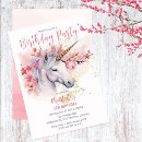 Search for unicorn 3rd birthday invitations For kids