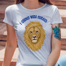 Search for lion of judah tshirts Christian