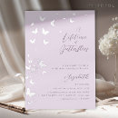 Recherche de papillons argentés invitations Bride