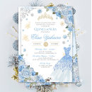 Search for ice blue and silver invitations Snowflake