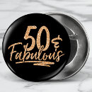 Search for fiftieth round buttons Gold glitter