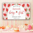 Search for 1st birthday banners Strawberry