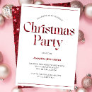 Search for work christmas invitations Red